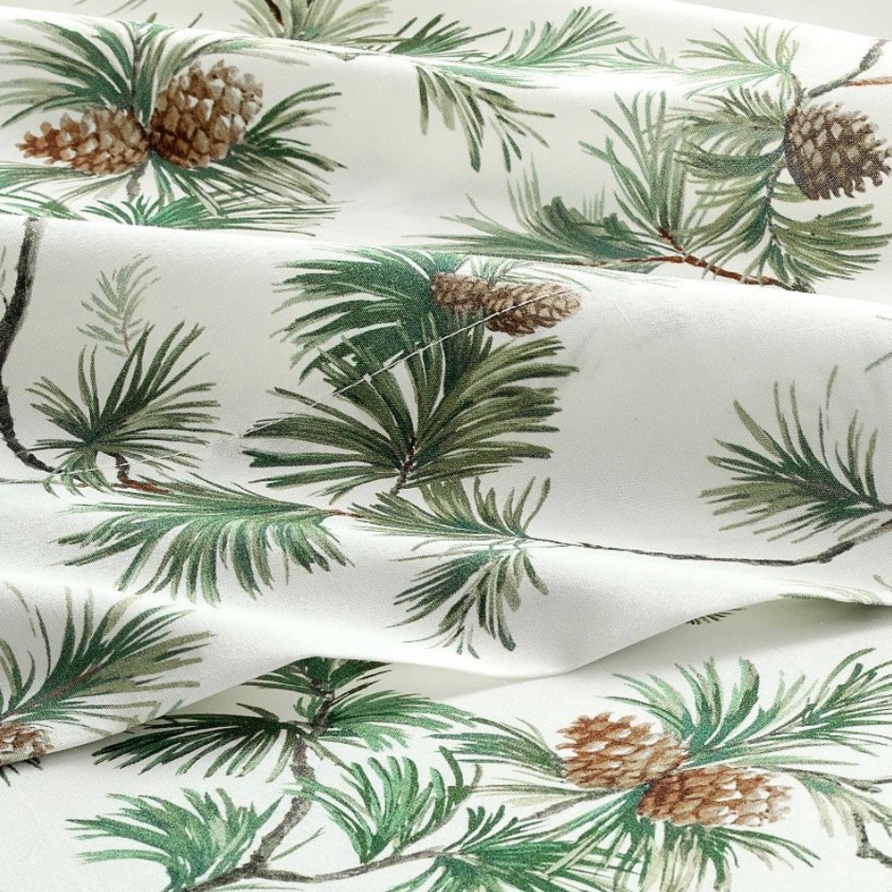 NWT Pottery Barn Pine Tree Printed Pillowcases - Set Of 2 - Picture 2 of 2
